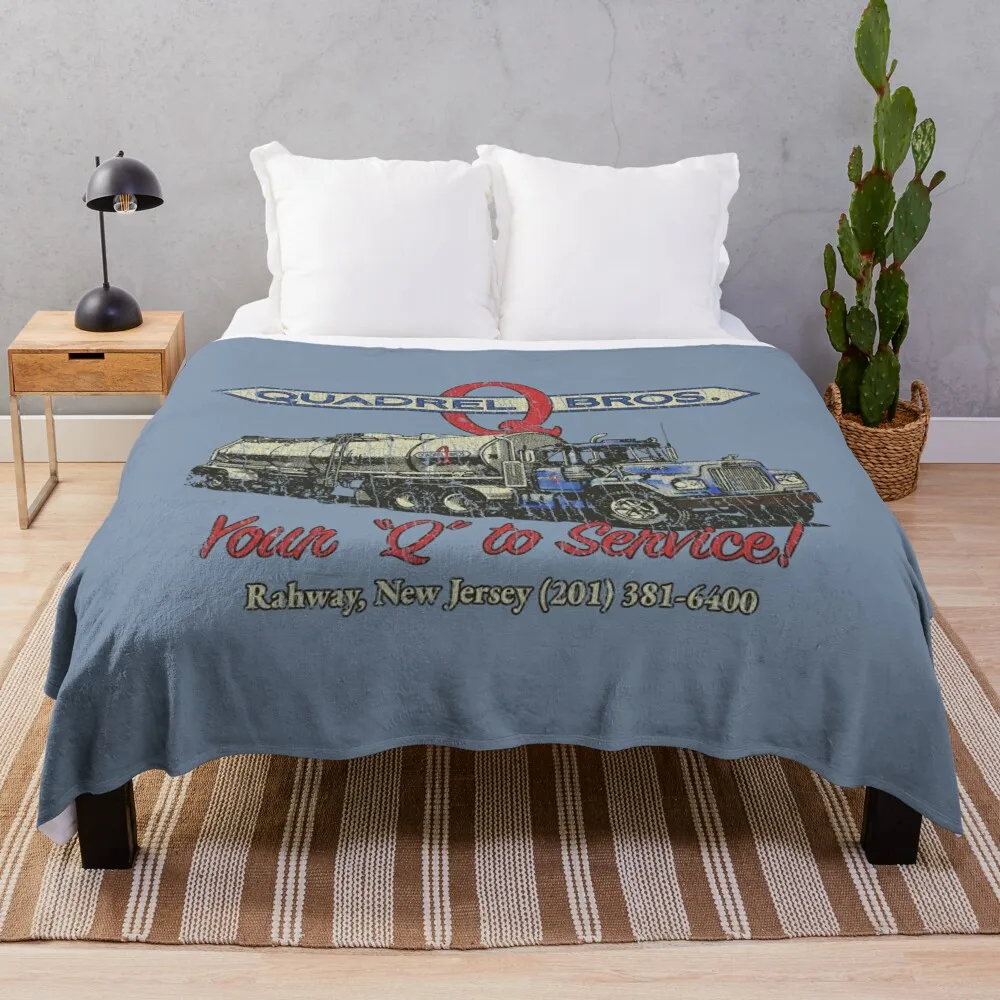 Quadrel Brothers Trucking 1947 Throw Blanket warm winter Nap warm for winter Blankets