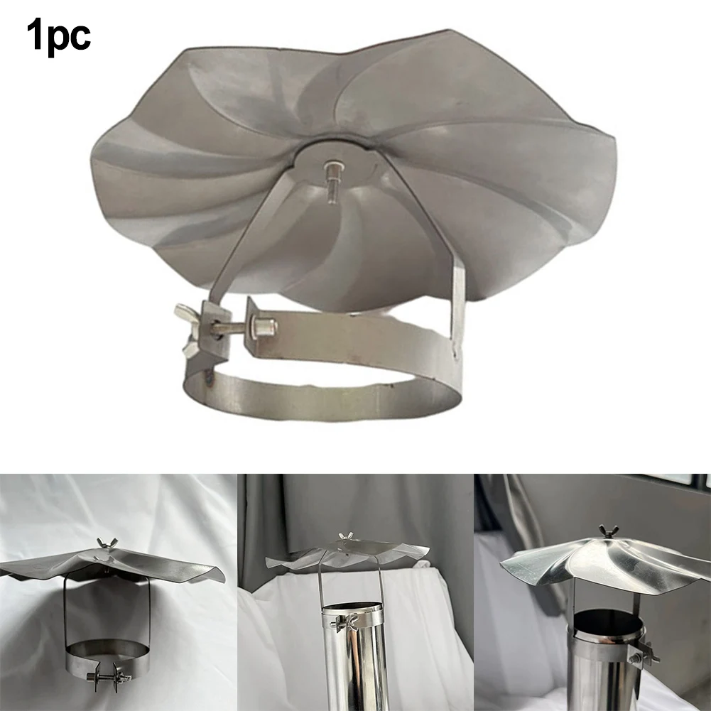 Chimney Cap Stove Chimney Pot Roof Cover Umbrella Hat Stainless Steel Pipe Rain Cap Cover 60mm 76mm 106mm Outdoor Stove Parts