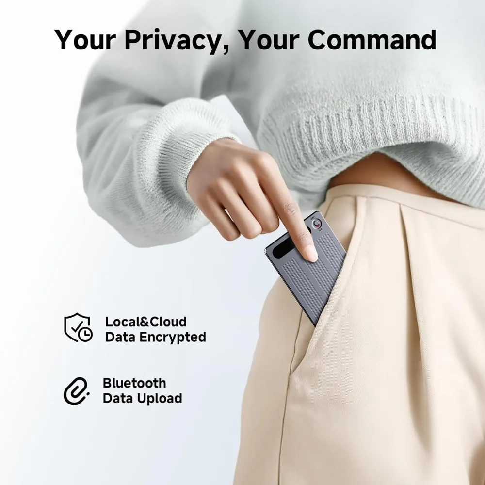 Headphones  - AI Voice Recorder, Note Voice Recorder with Transcribe＆Summarize, Al Noise Cancellation Technology, Two-Way