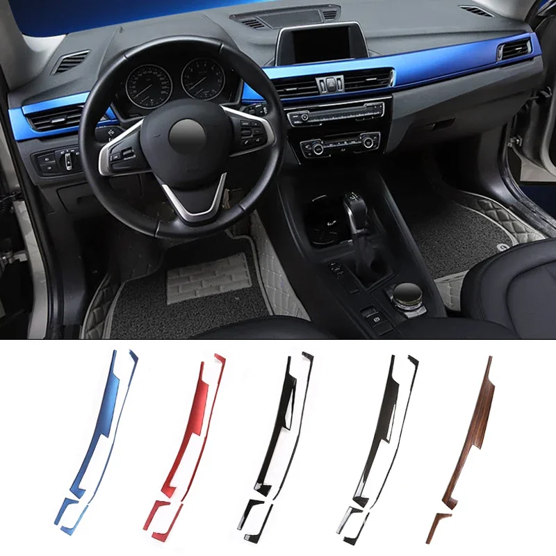 ABS Car Interior Center Control Decoration Protection Panel Cover Trim For BMW X2 F47 2018 X1 F48 2016-2018 Accessories