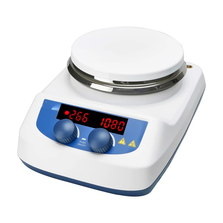 5 inch LED Digital Hotplate Magnetic Stirrer Hot Plate with Ceramic Coated Lab Hotplate, 280℃ Stir Plate, Magnetic Mixer 3,000mL