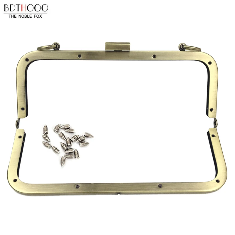 10pcs 20.5cm Metal HandBag Frame Purse Women Clutch Bag Accessories Kiss Clasp Lock Part