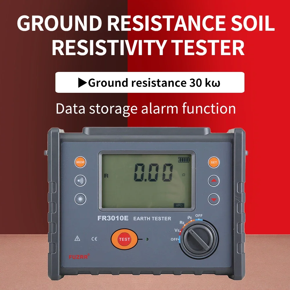 FR3010E Digital Earth Resistance tester instrument advice Soil Resistivity tester Meter