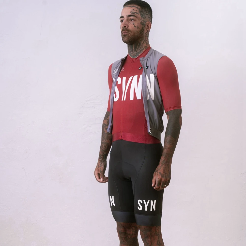 

Deep red men's short sleeved cycling suit set outdoor road cycling suit MTB clothing Pro Cycling Club Bicycle Set