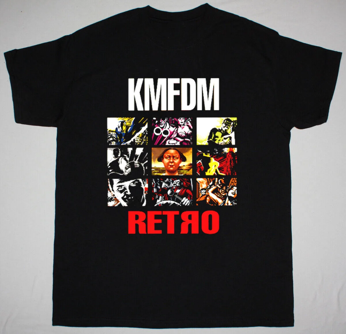 NEW KMFDM Band Retro Gift For Fan Black All Size Shirt