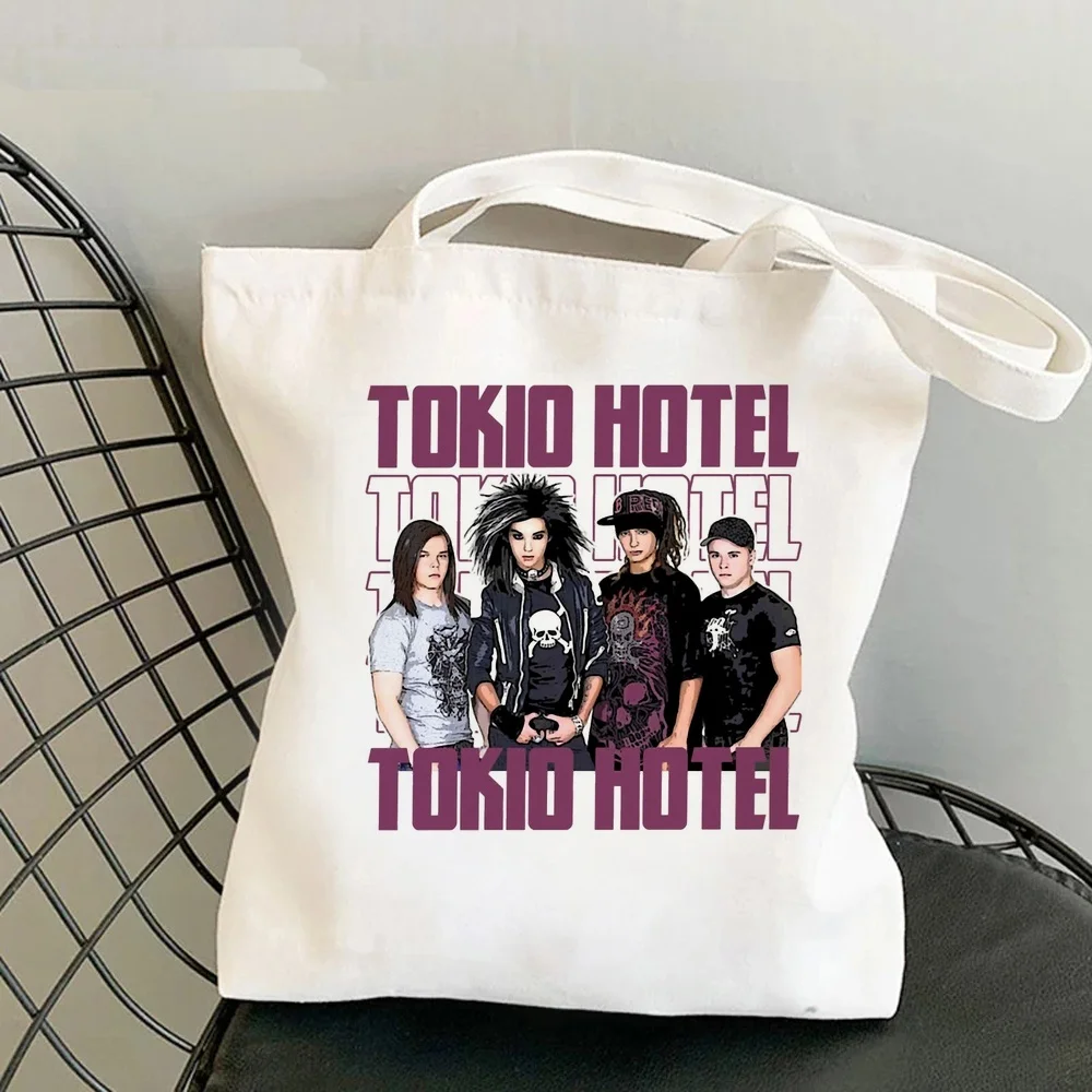 Tokio Hotel tote bag shoulder  shopper torba na zakupy foldable grocery woman