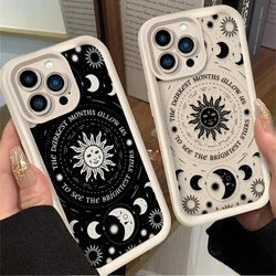 Hot Fashion Brand Sun Moon Phone Case For Vivo Y28 Y03 Y17s Y19s Y100 Y78 Y36 Y27 Y16 Y77 Y75 Y35 Y22s Y02 Y72 Y76 4G 5G Cover