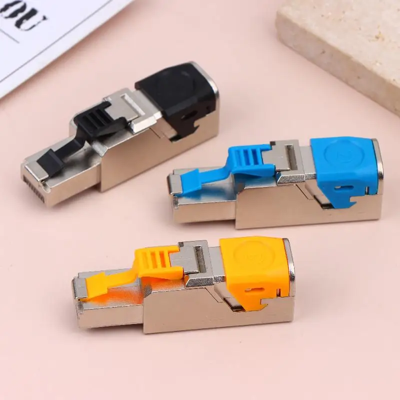 Adaptable Ethernet Plug Reusable 22AWG - 24AWG Tool Free for Home Office Improvements