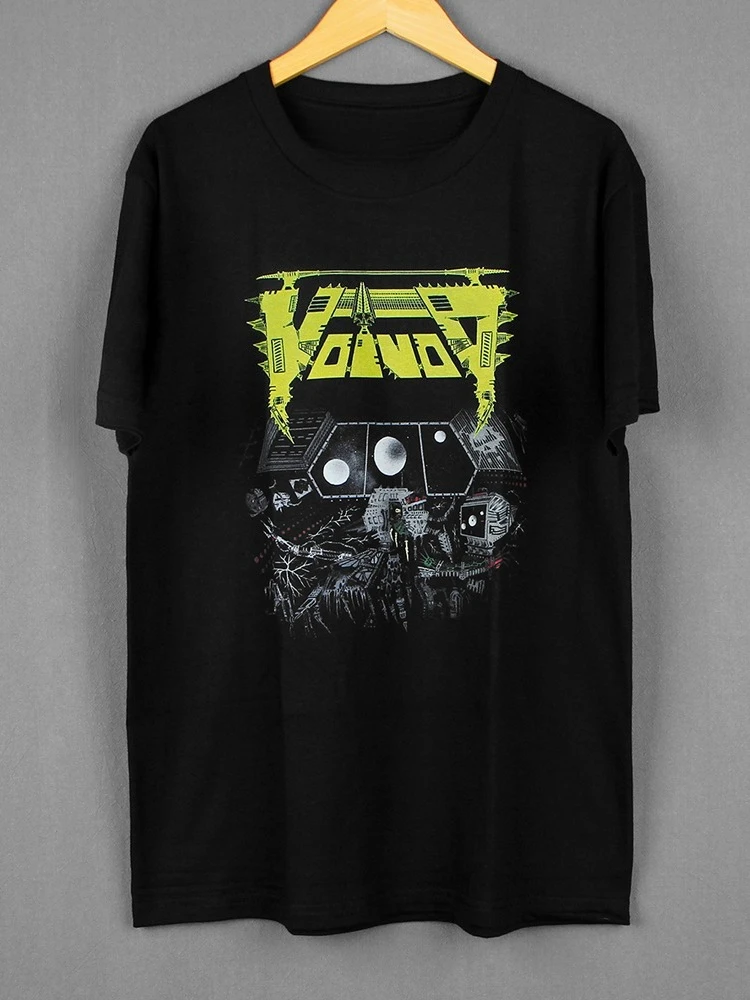 

Мужские и женские футболки из чистого хлопка с короткими рукавами и короткими рукавами, канадская прогрессивная металлическая рок-группа Voivod Killing Technology