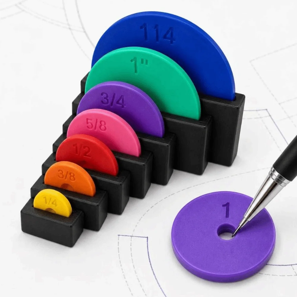 New PLA Seam Allowance Disc Set Disc Structure Seam Allowance Marking Seam Allowance Discs Seam Allowance Tool Sewing Projects