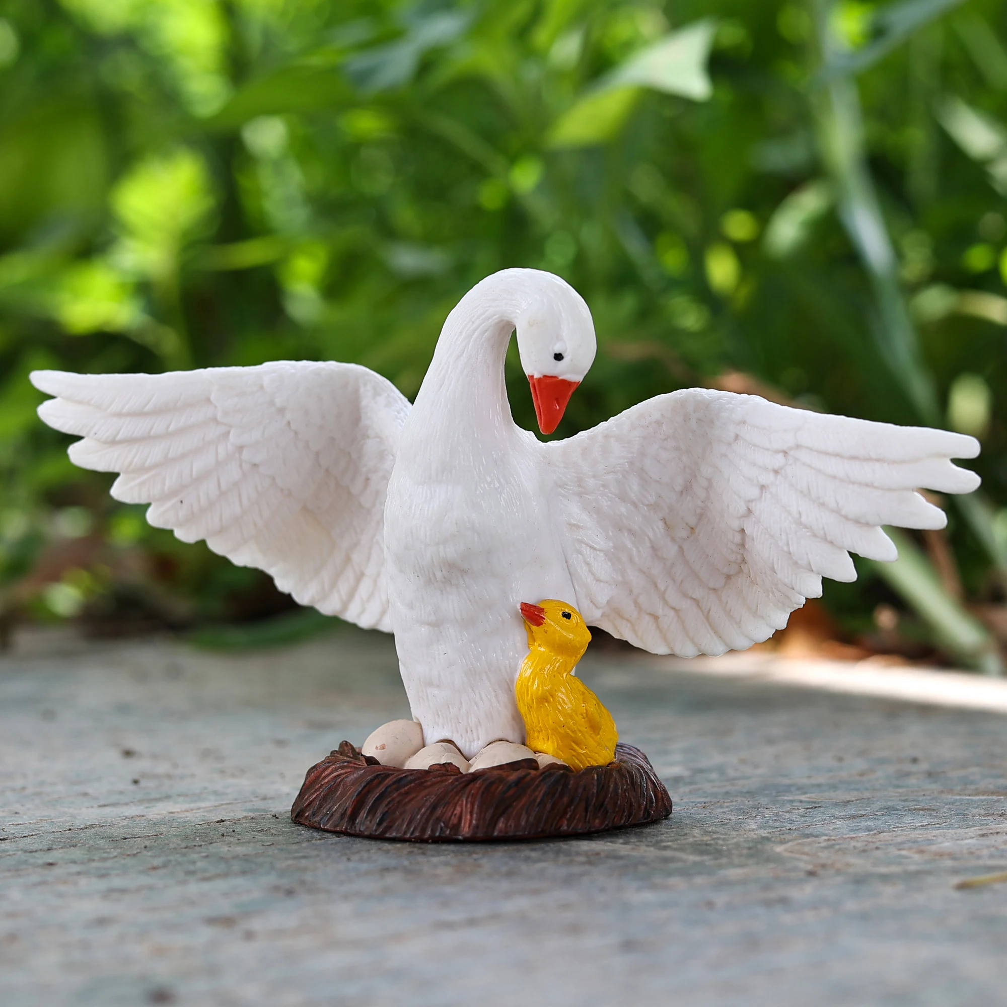 Classic Bird Animal Flamingos Parrot Sea Mew Peacock Owl Ostrich Model Solid PVC Action Figures Miniature Education Toy