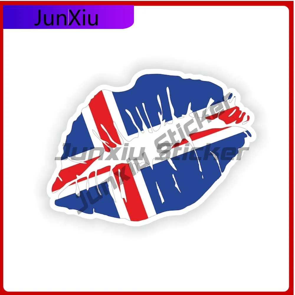 

Iceland Lips Cool Window UV Resistant Decal Accessory Fade Car Waterproof Unique Durable Funny Vehicle Proof Sticker Badge