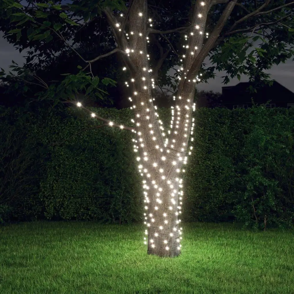 5 stuks kerstverlichting op zonne-energie - 1000 koud witte lichtslingers voor binnen- en buitendecoraties