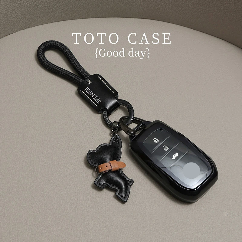 

Чехол для автомобильного ключа из ТПУ, чехол для дистанционного управления, держатель-цепочка, брелок для Toyota Crown Mirai Highlander Corolla Cross Prius Camry Rav4 Bz4x BZ3
