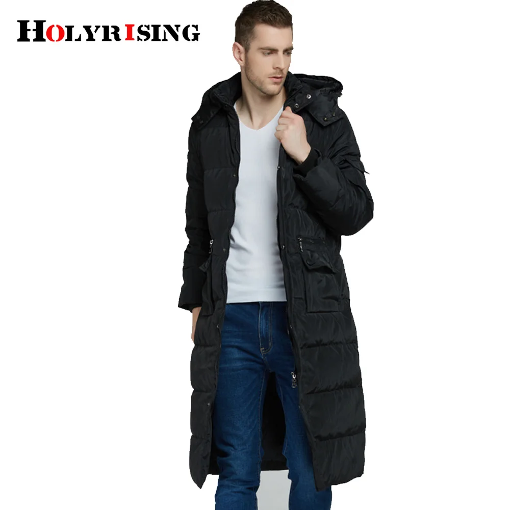 Piumino lungo da uomo classico cappotto ispessente da uomo capispalla invernale caldo jaqueta masculina cappotti #18225 Holyrising