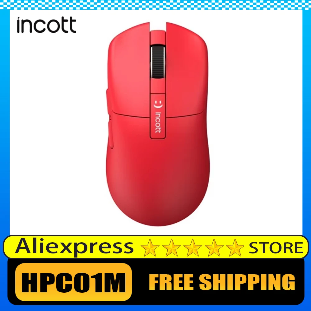 Incott Hpc01m Wireless Mouse Paw3395 Sensor Hot Swap Low Delay Ergonomics Gaming Mouse Fps Office Mice Pc Gamer Accessories Gift