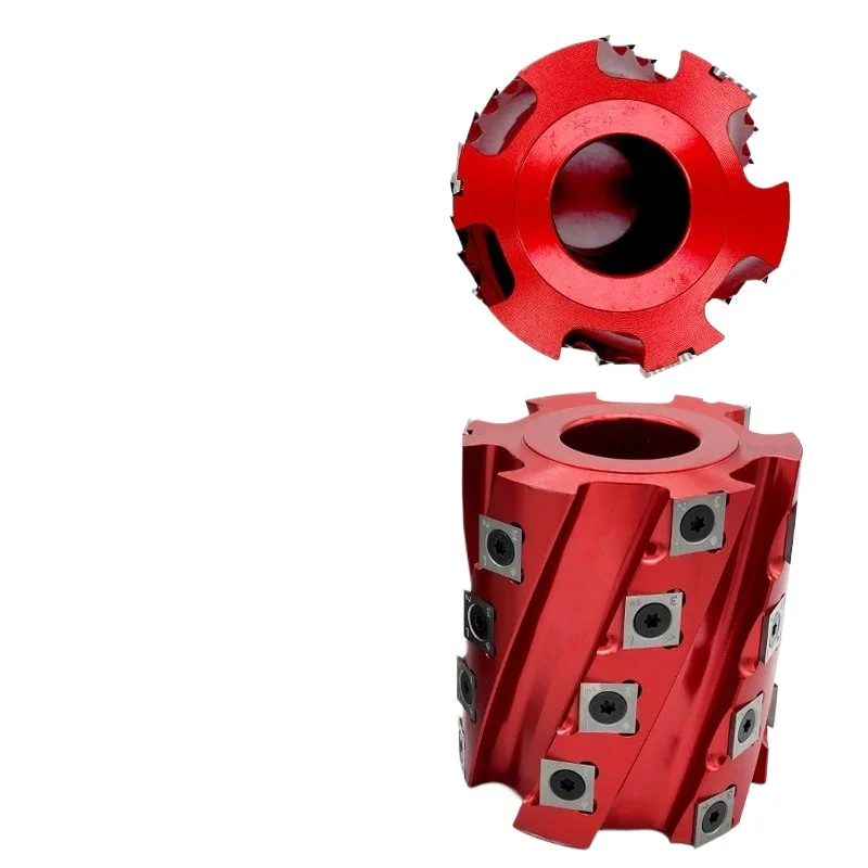 For Woodworking Tool Disposable Spiral Cutter 62-80 Outer Diameter End Milling Machine Four-sided Planer Roller Spiral Planer