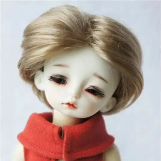 

JD246 1/8 1/6 1/4 1/3 Короткий парик BJD со средним пробором, оптовая продажа, размер от 5-6 до 8-9 дюймов, волосы куклы, дешевые аксессуары OB11 YOSD MSD SD