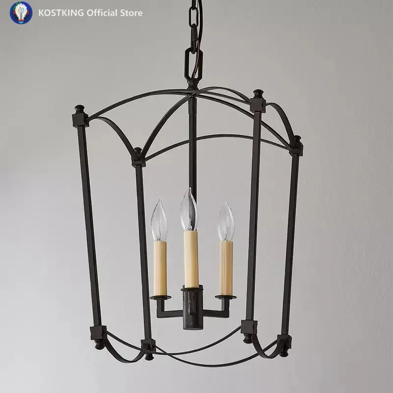 ضوء مطعم أسود بسيط أمريكي، سقف الفيلا، ضوء الدرج، الضوء الرئيسي لغرفة النوم الراقية #2