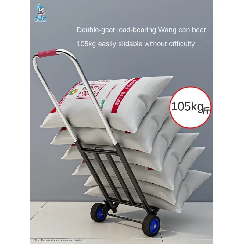 Folding and retractable trolley for home shopping compression-resistant and wear-resistant luggage carrying King shopping trail