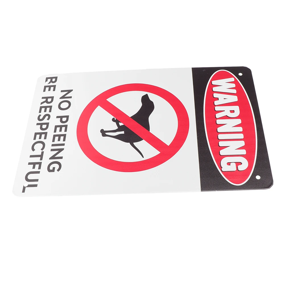 

Warning Sign Decoration Garden Home The No Pee Poop Dog Signs for Yard Iron Toilet