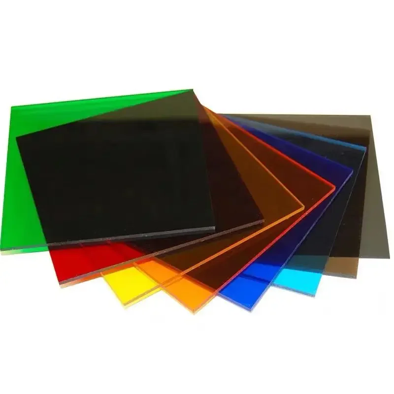 Colored plexiglass acrylic sheet transparent plastic diy craft materials stained plate fibreglass board methacrylate blanks