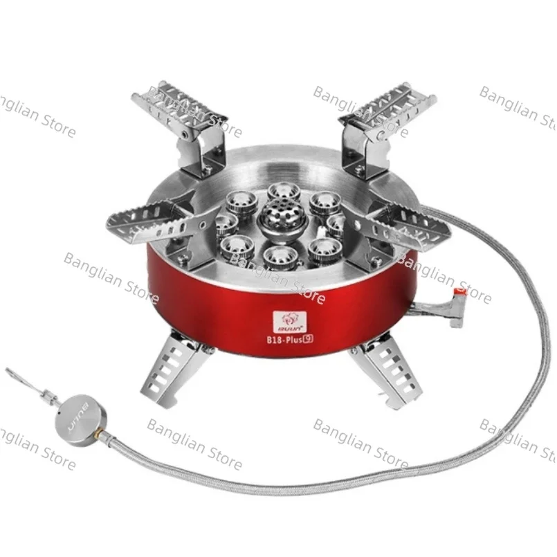 Powerful Folding Gas Stove, Portable Cooking Burner for Camping, Travel, High Thermal Efficiency, Picnic Gas Cooker, B18 Series