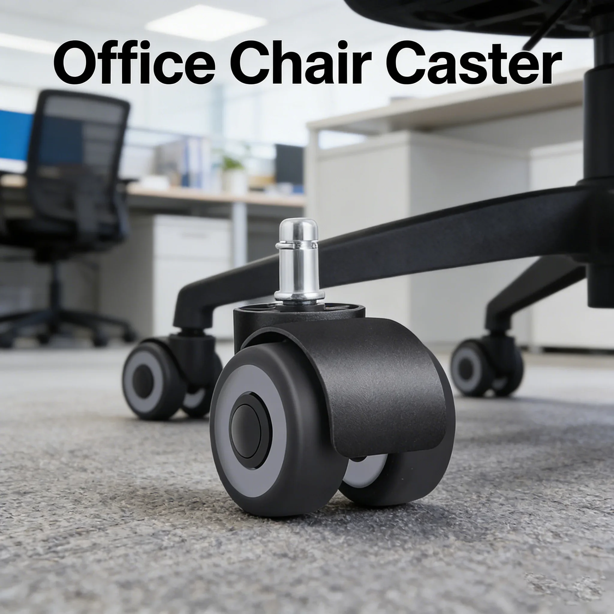 5 Pcs/Lot 2-inch 10mm/11mm Tpr Mute Double Caster Furniture Circlip Pulley Office Chair Universal Wheel