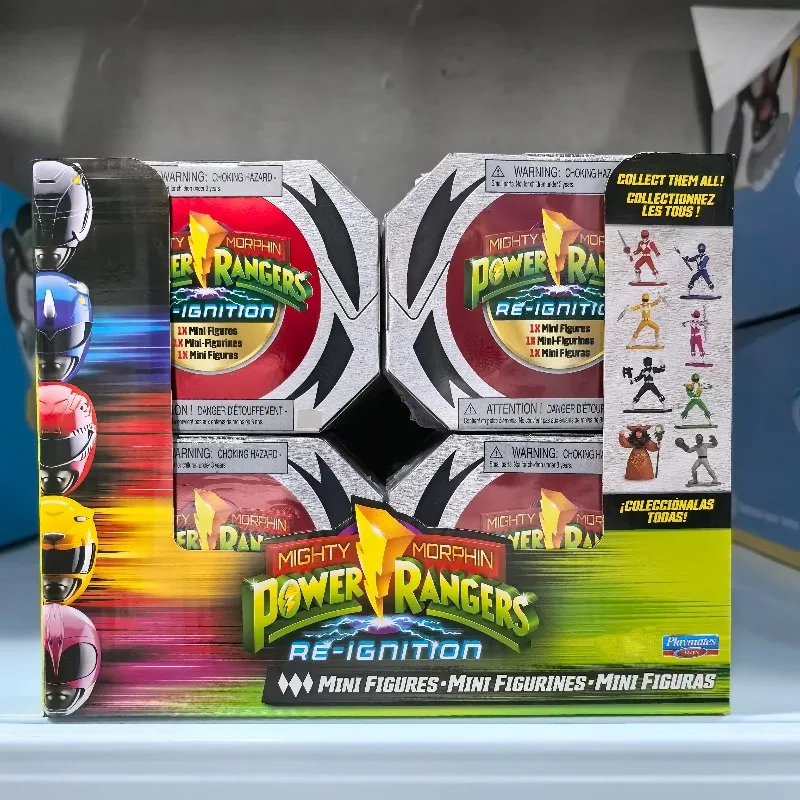 

Playmates POWER RANGERS Re-ignition Anime Mini Figures Doll Blind Box Toys Action Figure Model Collection Ornament Gifts