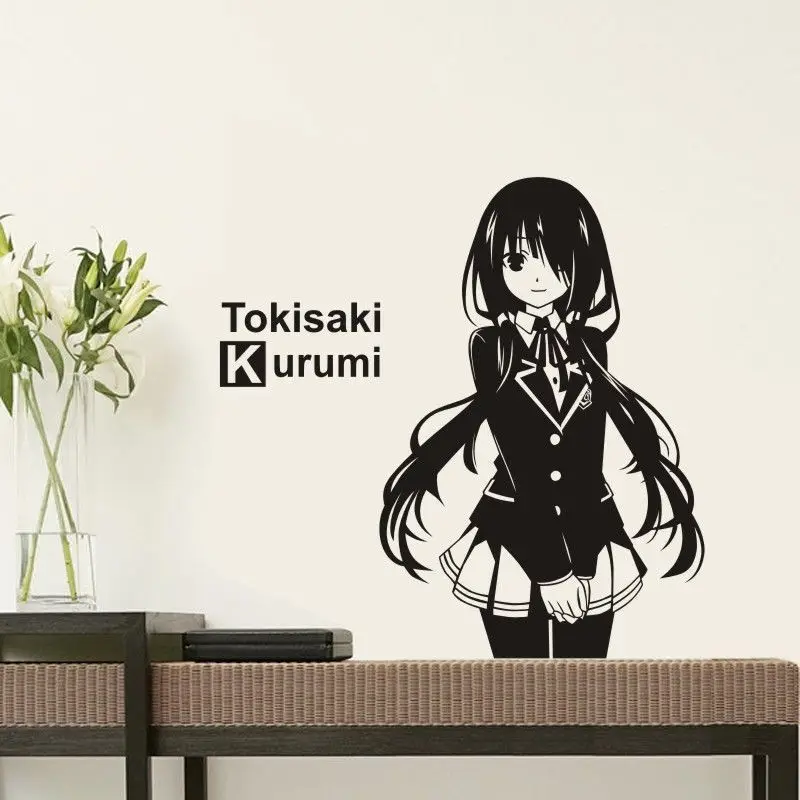 DATE A LIVE Sticker Anime Cartoon Yatogami Tohka Tokisaki Kurumi Himekawa Yoshino Kotori Itsuka Car Decal Sticker Vinyl