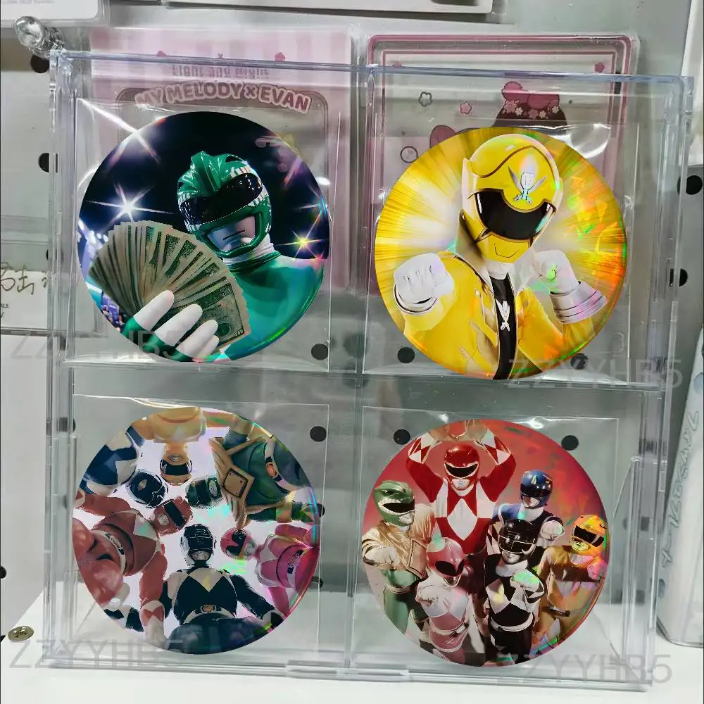 

P-PowerS MMPR R-RangerS Tinplate Pins Round Handmade Brooches for Backpack Accessories Collection Badge 58mm 44mm 32mm 75mm 25mm