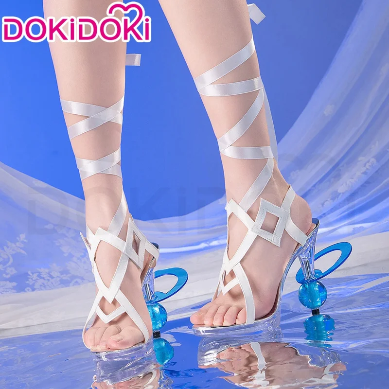 أحذية كولومبينا التأثيرية لعبة جينشين إمباكت كوسبلاي دوكيدوكي فاتوي أحذية نسائية عالية الكعب للهالوين القمر البكر كولومبينا كوسبلاي