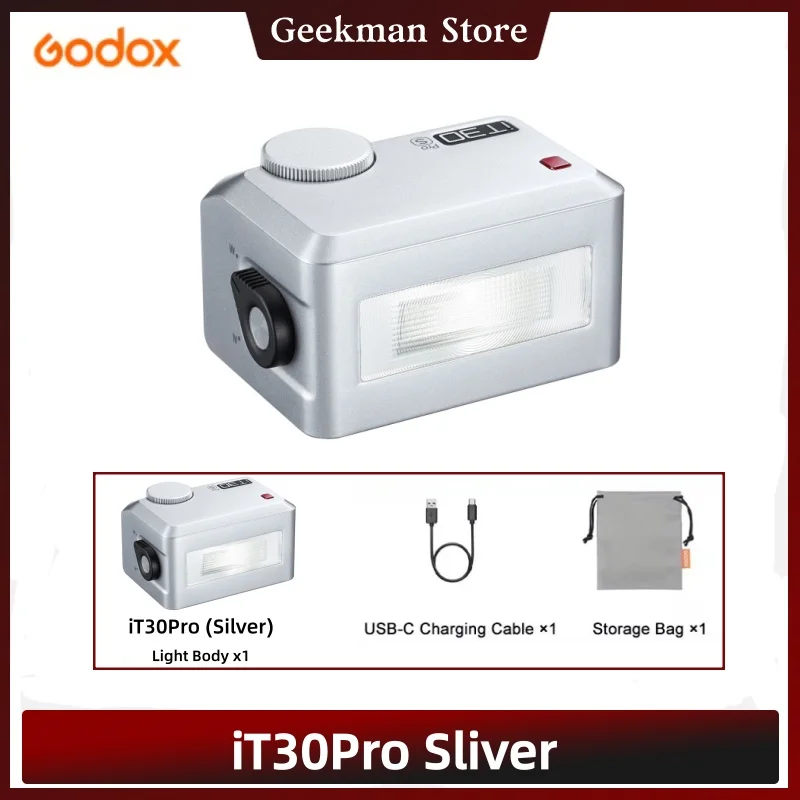 Godox IT30 Pro S Mini Flash TTL Per Sony – 2.4GHz Wireless, HSS 1/8000s, Touchscreen, Diffusore Integrato E Ricarica USB-C