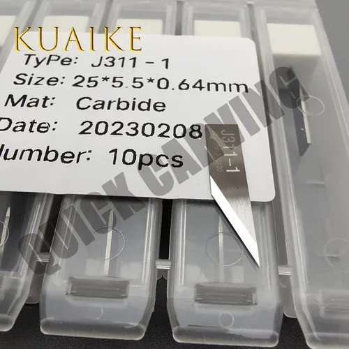 Imagen 2 del producto 10 Cuchillas de Corte Oscilantes Originales JWEI J311-1 J321 J341 J603 para Máquina Vibratoria