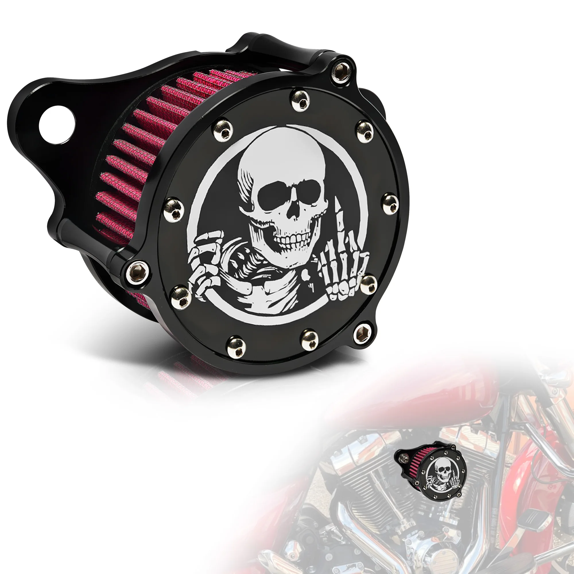 

Комплект впускного фильтра воздухоочистителя мотоцикла 883, аксессуары для воздушных фильтров для Harley Sportster Iron 883 Dark XL883 1200 2004-2015