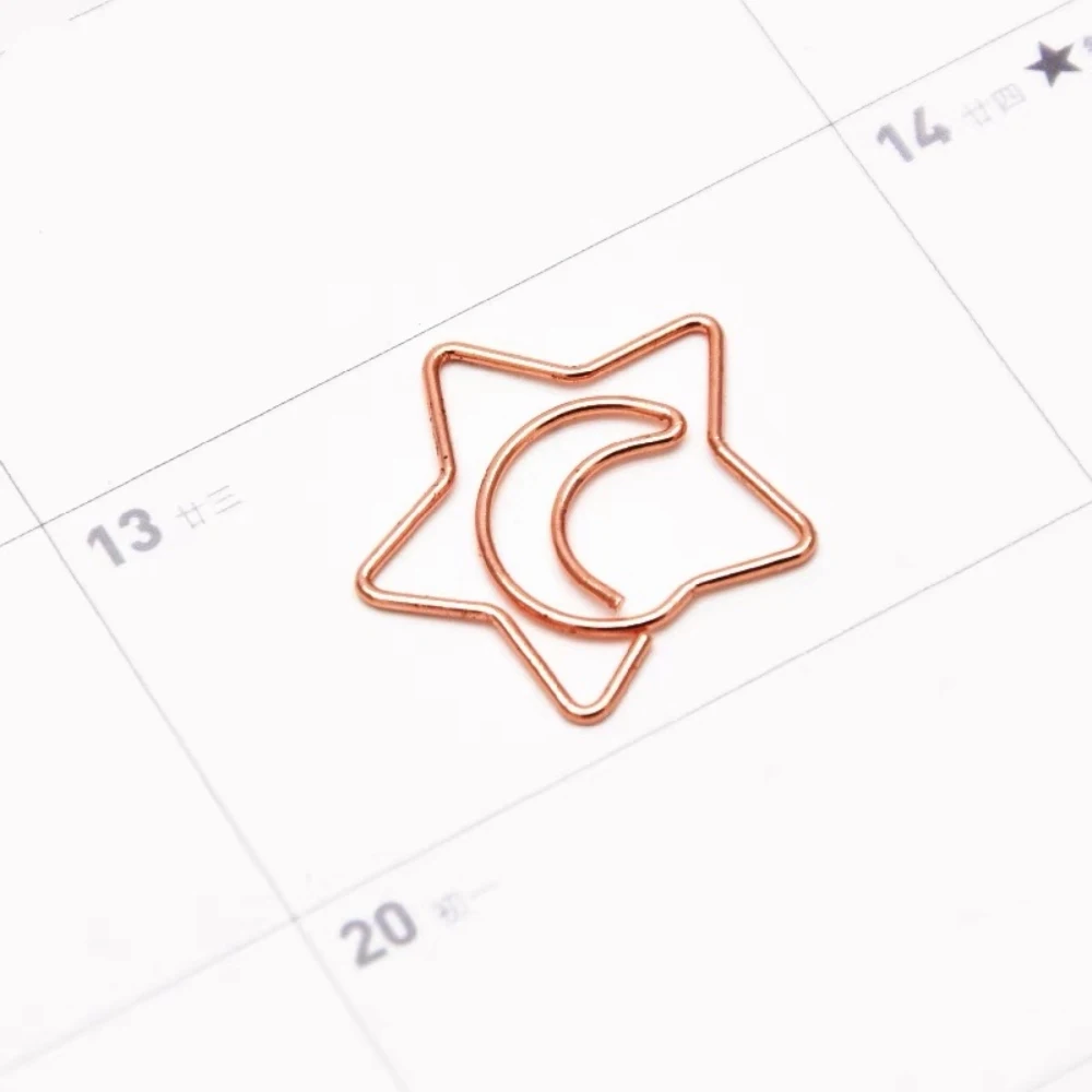 Creative Colorful Paper Clip Office Stationery Metal Swing Needle Student Supplies