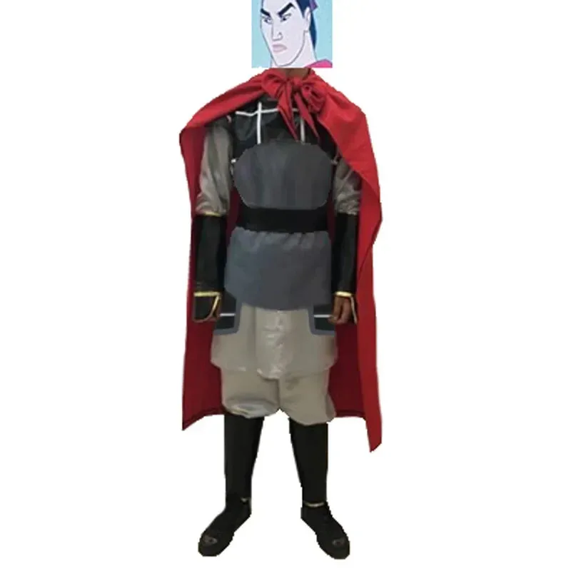 

Mulan Li Shang Costume Li Shang Cosplay Male Female Costume Outfit 11