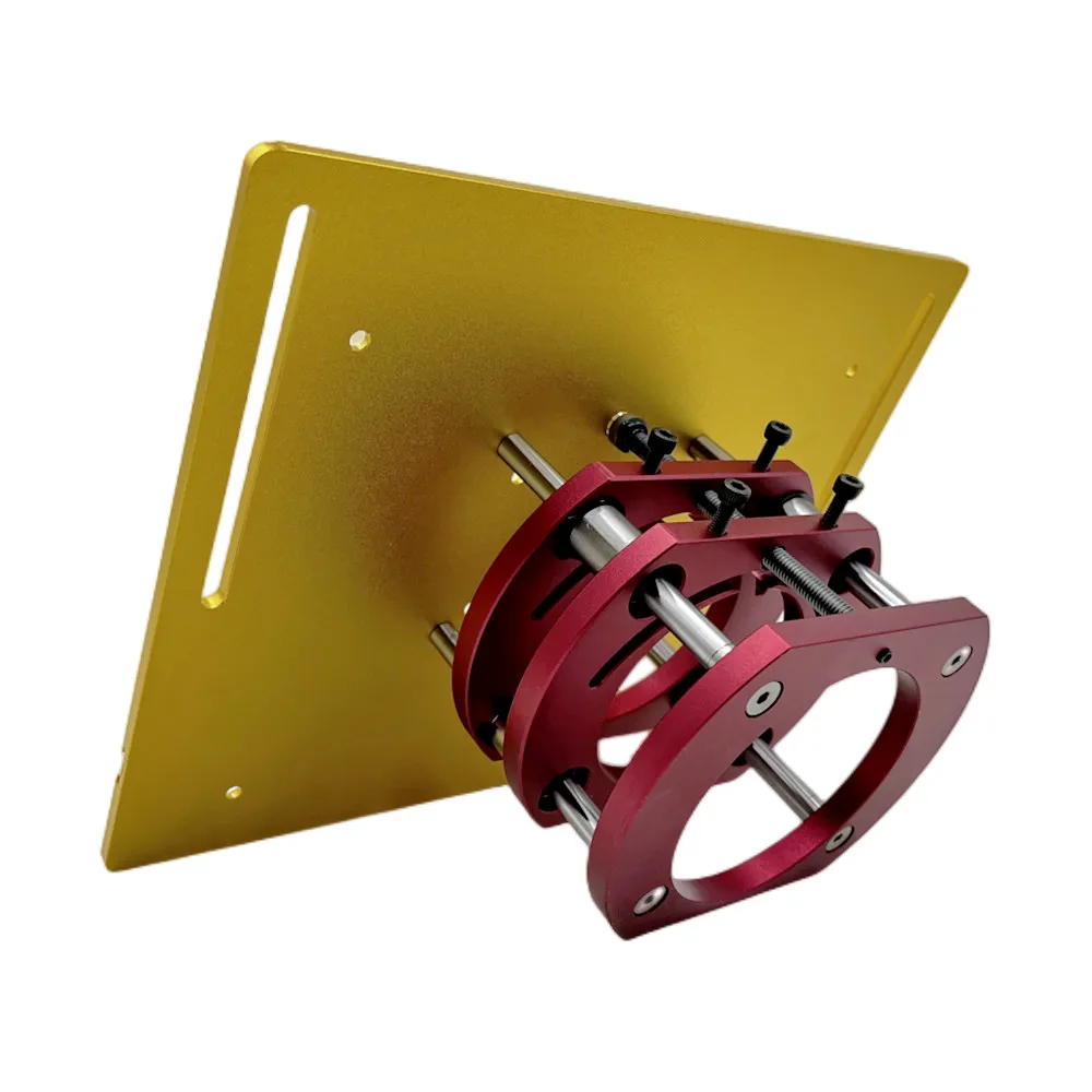 Oberfräsen-Lift-Kit mit Aluminium-Fräsplatte für Motoren mit 65 mm Durchmesser, Holzbearbeitung, Oberfräse, Tisch, Werkbank, Trimmer, Graviermaschine – Detail 4