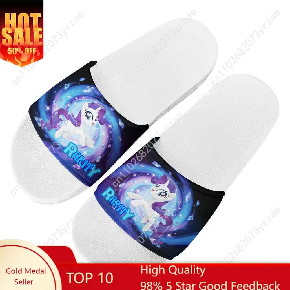 

Rarity Slippers Man Woman Home Slipper My Little Pony Friendship Is Magic Fashion Custom Water Shoe Cosplay Footwear