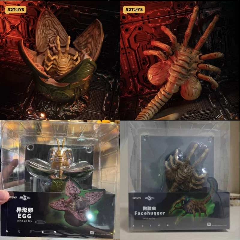 جديد حقيقي 52 لعب الغريبة البيض و Facehugger يختتم اللعب زينومورف عمل نموذج لجسم لعبة هدية