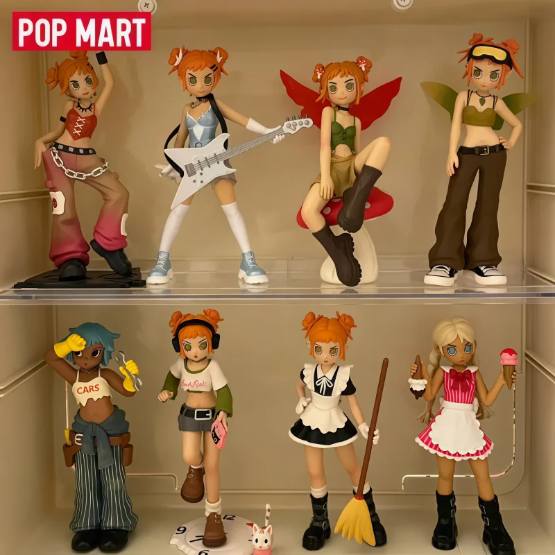 

Оригинальная коллекционная фигурка Pop Mart Peach Riot Rush Hour Series Blind Box: милая аниме-фигурка, настольное украшение, таинственная коробка, персонализированная игрушка для девочек