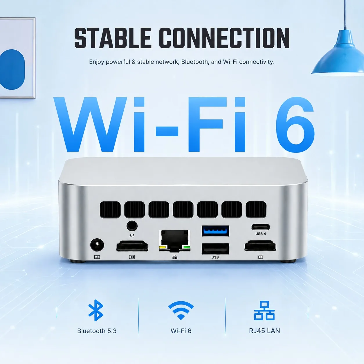 SZBOX Intel Core 3 304 Mini PC LPDDR5X 12GB 2*M.2 SSD Windows 11 Pro 2.5G LAN WiFi6 BT5.3 Desktop Office MINI PC Gamer Computer