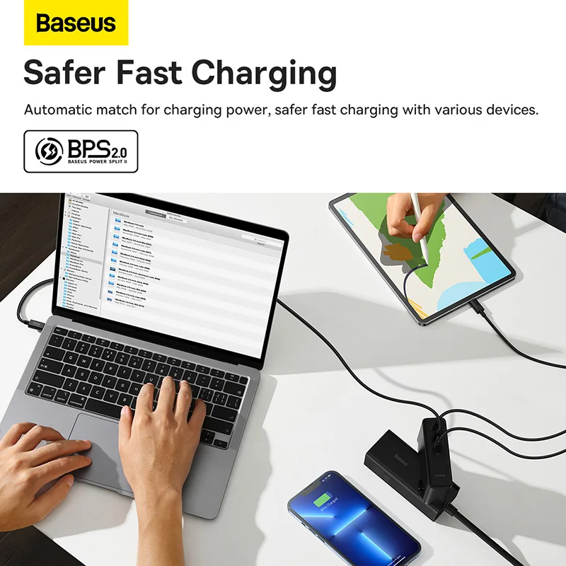 Baseus GaN 5 Pro USB Type C Charger 140W PD 3.1 QC 4.0 USBC Type-C Fast Charging Charger For MacBook iPhone 14 Pro Max Xiaomi mi