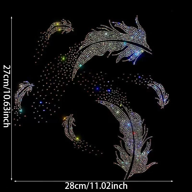 New hot stamping pattern for clothes, hot stamping pattern stickers, super flash stickers, diamond accessories, rhinestone DIY