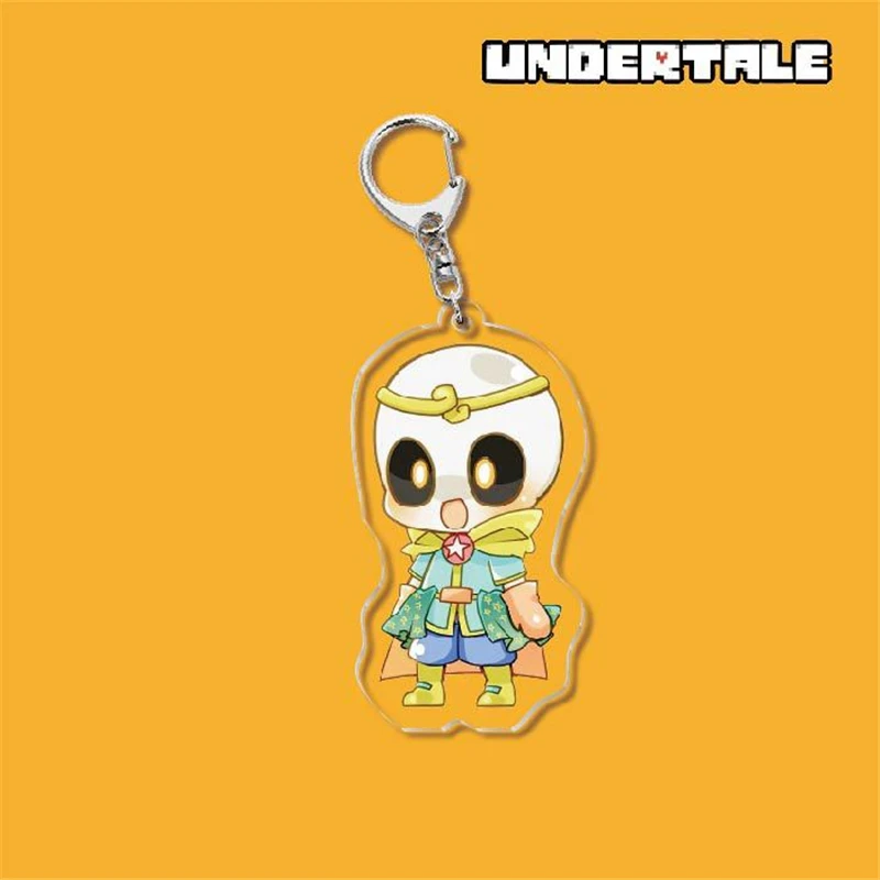 Original anime undertale sem chaveiro para homens, cosplay engraçado chaveiro dos desenhos animados pingente colecionável presentes de jóias para fãs