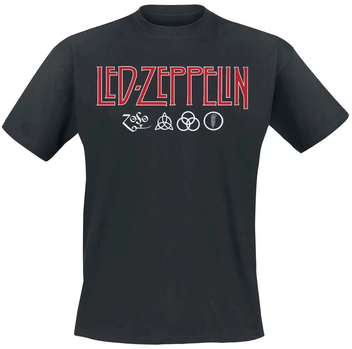 Rare Led Zeppelin Graphic Cotton T-shirt Unisex Summer Short Sleeve Fashion Brand Tee Luxury Casual