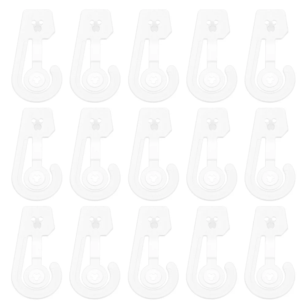 

50 pcs Plastic Hooks For Document Bags Large Capacity Space-Saving Hanger Organizer Multi-Purpose Bag Hooks Display Hanger For