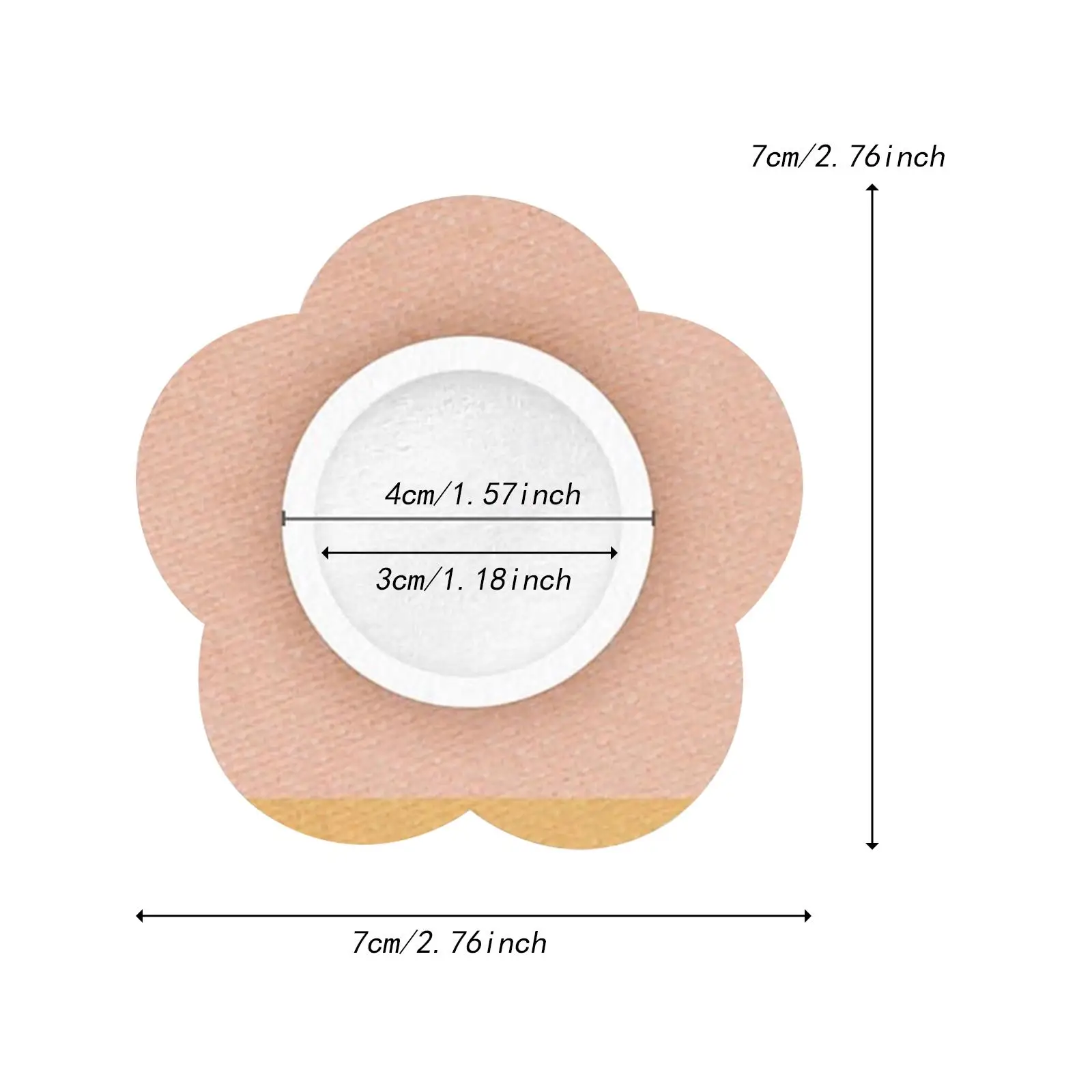 Nonwoven Belly Button Patches Castor Oil Pack Wraps Gentle Breathable Pads for Body Support at Home