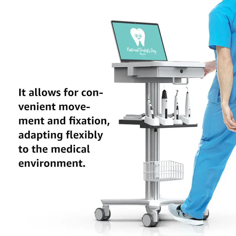 Medical Cart Mobile Medical Trolley Multi-function One-stop RCT Dental Trolley for Clinic School Home Office