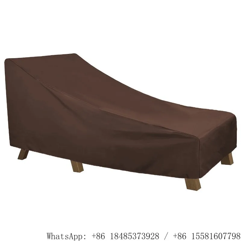 Outdoor Elastic Band Velcro Waterproof Sunscreen Beach Leisure Chair Cover Outdoor Garden Garden Deck Chair Dust Cover